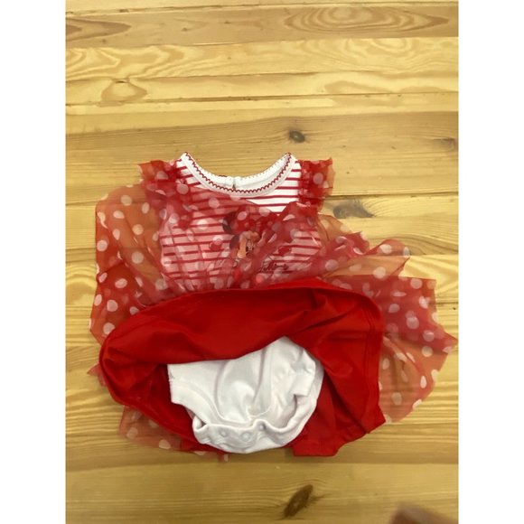 Disney Baby Minnie Mouse Red/White Dress, Size 0-3m, NWOT - Picture 6 of 9
